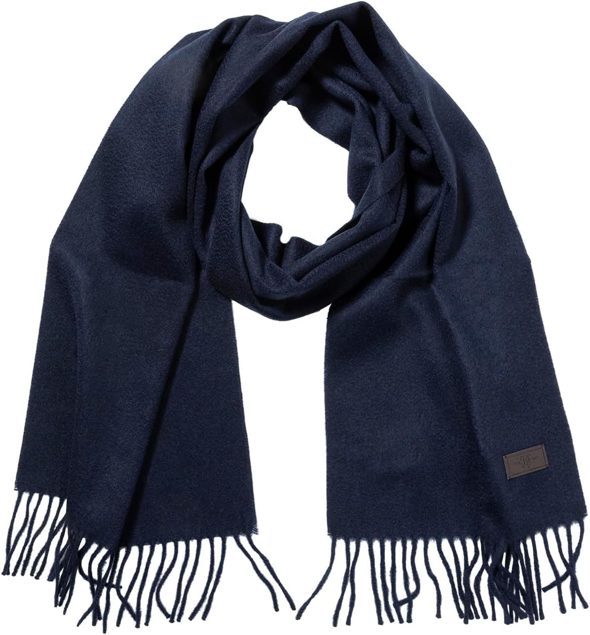 Hickey Freeman Solid 100% Cashmere Scarf for Men – Ultra-Soft Men’s Winter Scarves, 72-Inches x 12-Inches