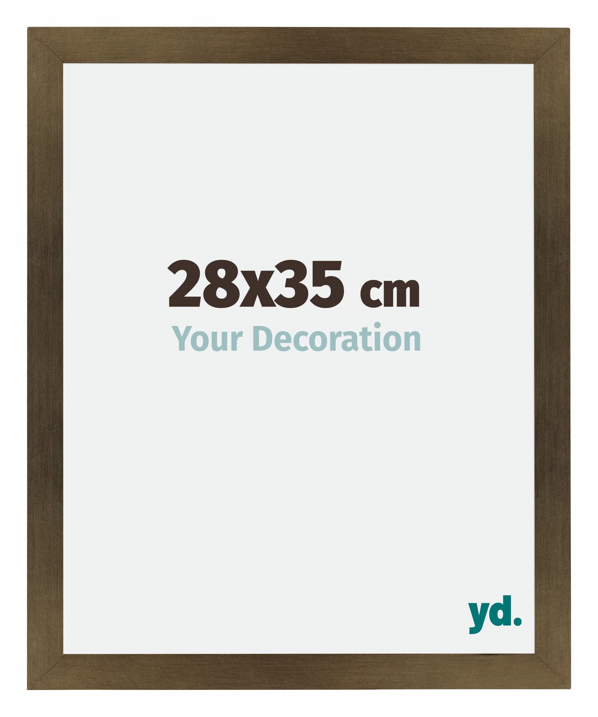 Your Decoration - Picture Frame 28x35 cm - Bronze Design - Decorative Wall Frame in MDF with Antireflection - Frame 28x35 - Mura — image 1