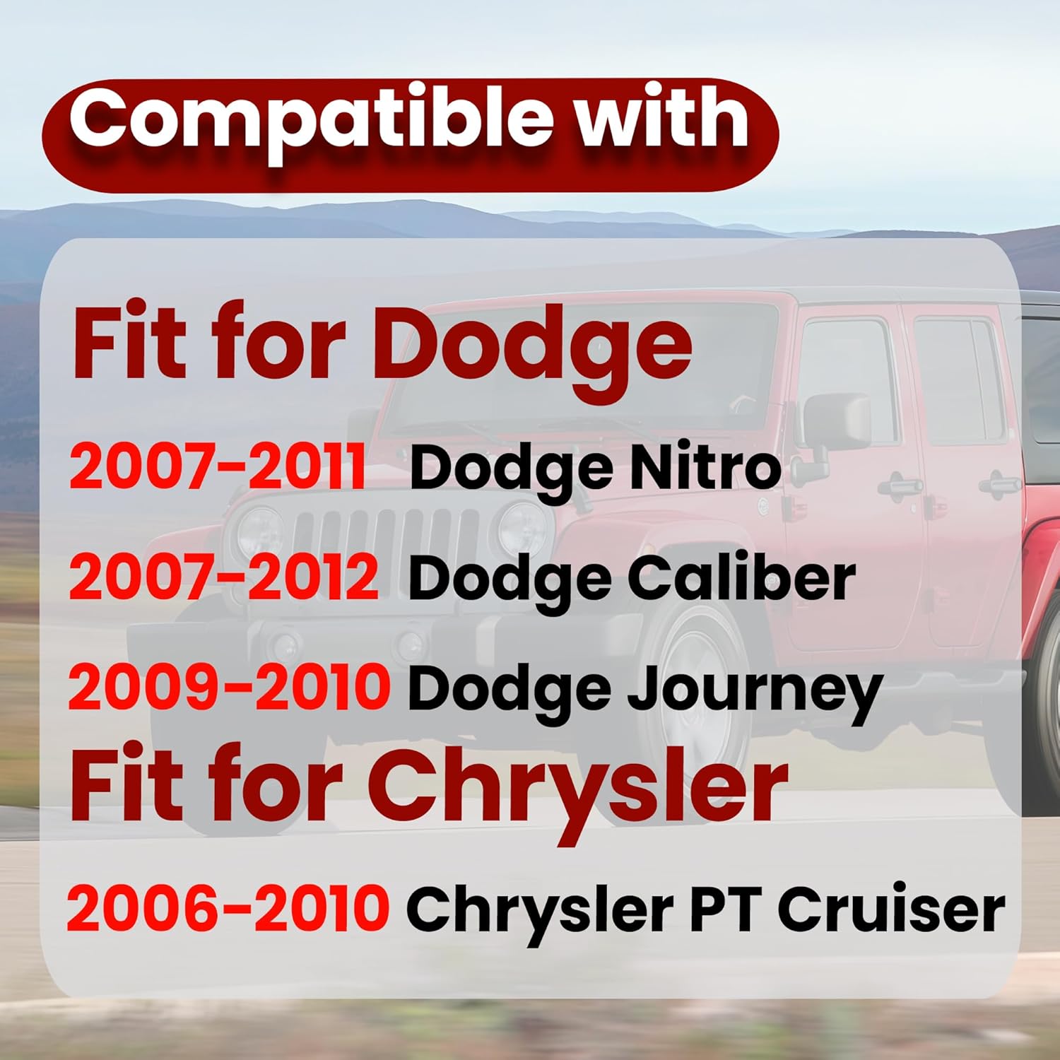 Windshield Wiper Switch Compatible with Jeep Wrangler Patriot Compass Liberty Commander Cherokee Chrysler Cruiser Dodge Journey Nitro Caliber 2007 2008 2009 2010 2011 2012 2013 2014 2015 2016 2017