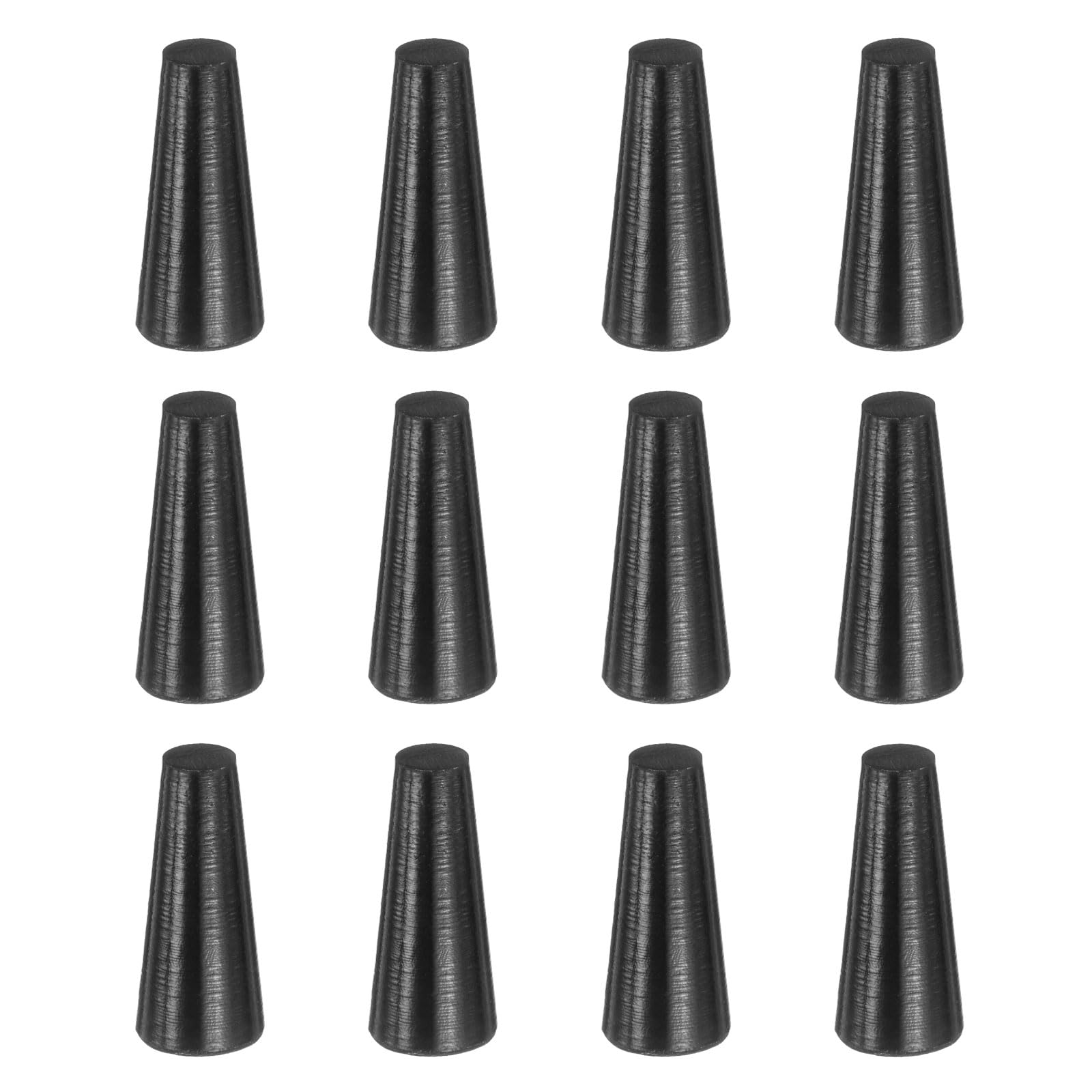 uxcell 12 Pcs Silicone Rubber Tapered Plug, 13mm to 18mm High-Temperature Solid Rubber Stoppers Silicone Plugs for Hole Plugs, Spraying, Coating, Painting Protection, Black, 25mm — Amazon image 9