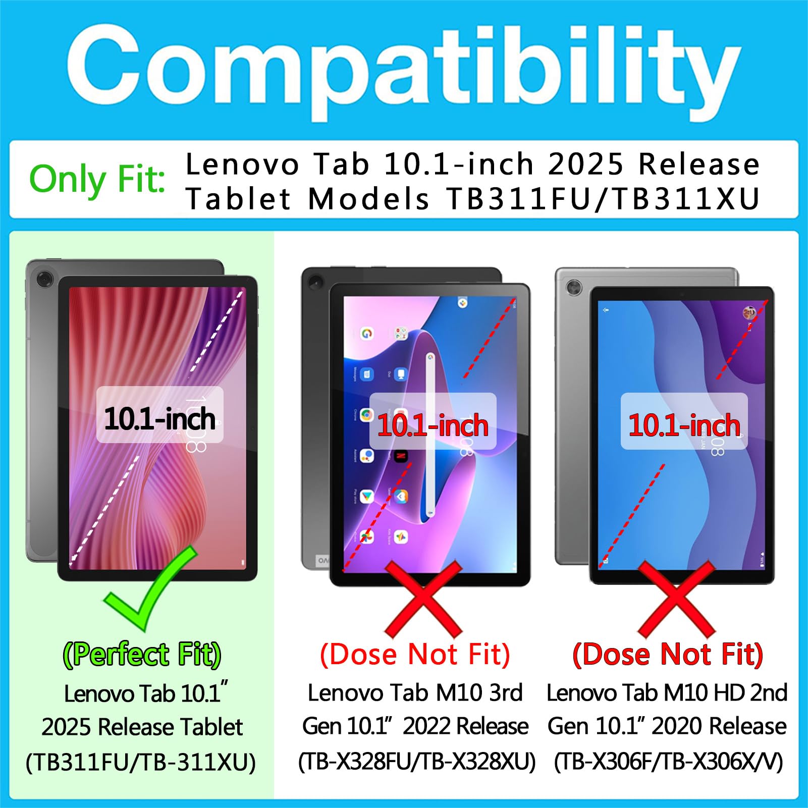Amazon.co.jp: Bkinew クリアケース Lenovo Tab 10.1インチ 2025年