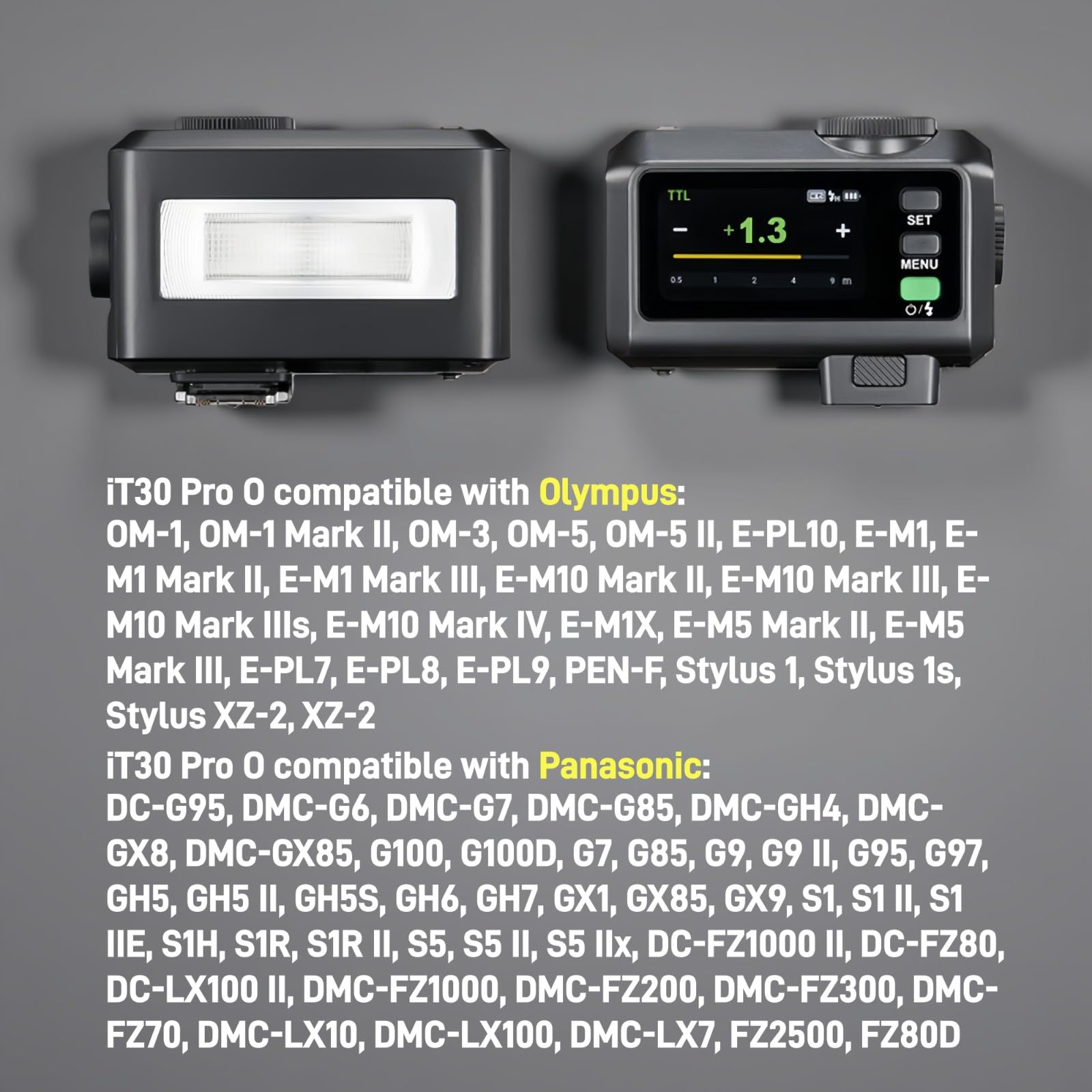 Amazon.com : Godox iT30 Pro O Mini Camera Flash for Olympus and