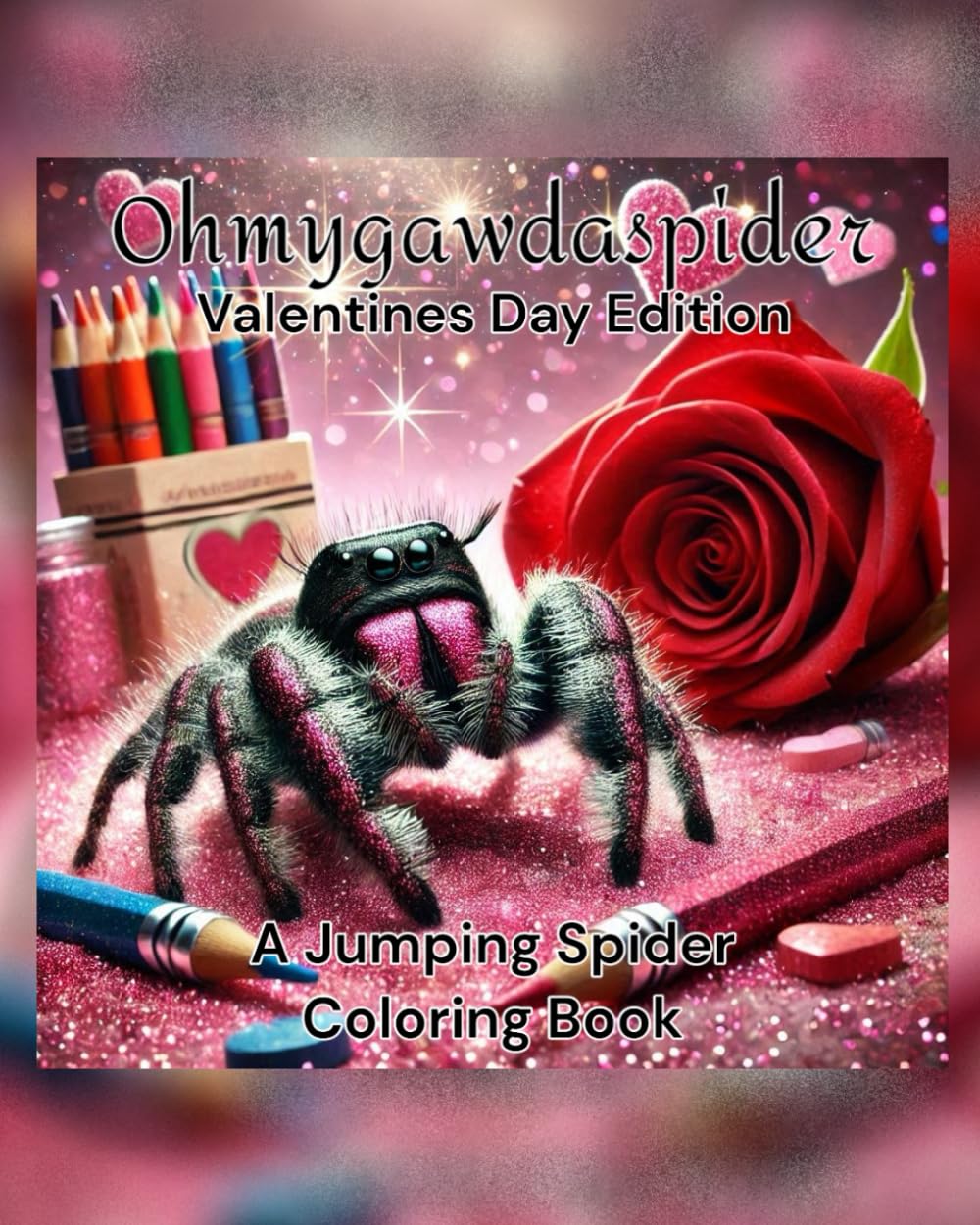 Ohmygawdaspider Valentine's Day Edition: A Jumping Spider Coloring Book