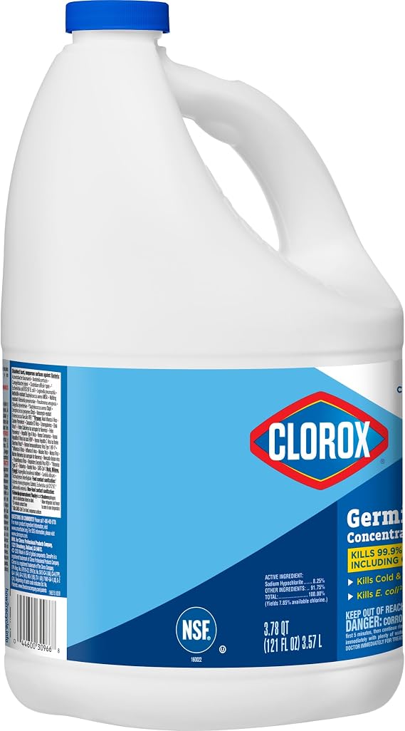 Clorox Ultra Germicidal Bleach, 121 Oz, Case Of 3