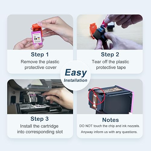 Miniatura 6 de MYTONER 60XL Cartucho de tinta remanufacturado de repuesto para HP Ink 60 para PhotoSmart C4780 C4680 C4795 C4640 Deskjet F4480 F4440 F2430 F4280