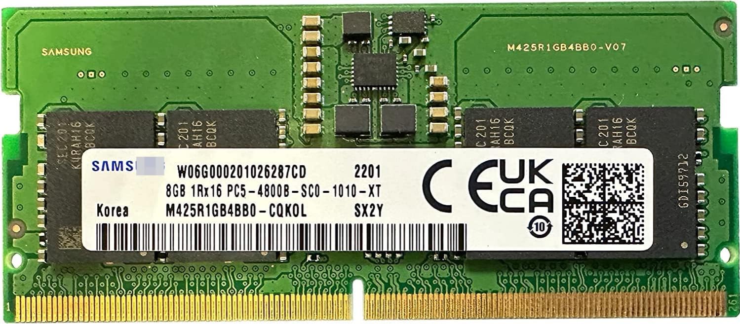 A1TECH 8GB DDR5-4800MHz Laptop PC5-38400 CL40 1Rx16 1.1V SO-DIMM 262-Pin Laptop Notebook RAM (M425R1GB4BB0-CQK) (OEM) Upgrade RAM Compatible for Original Samsung Memory Module (3 Year Warranty)