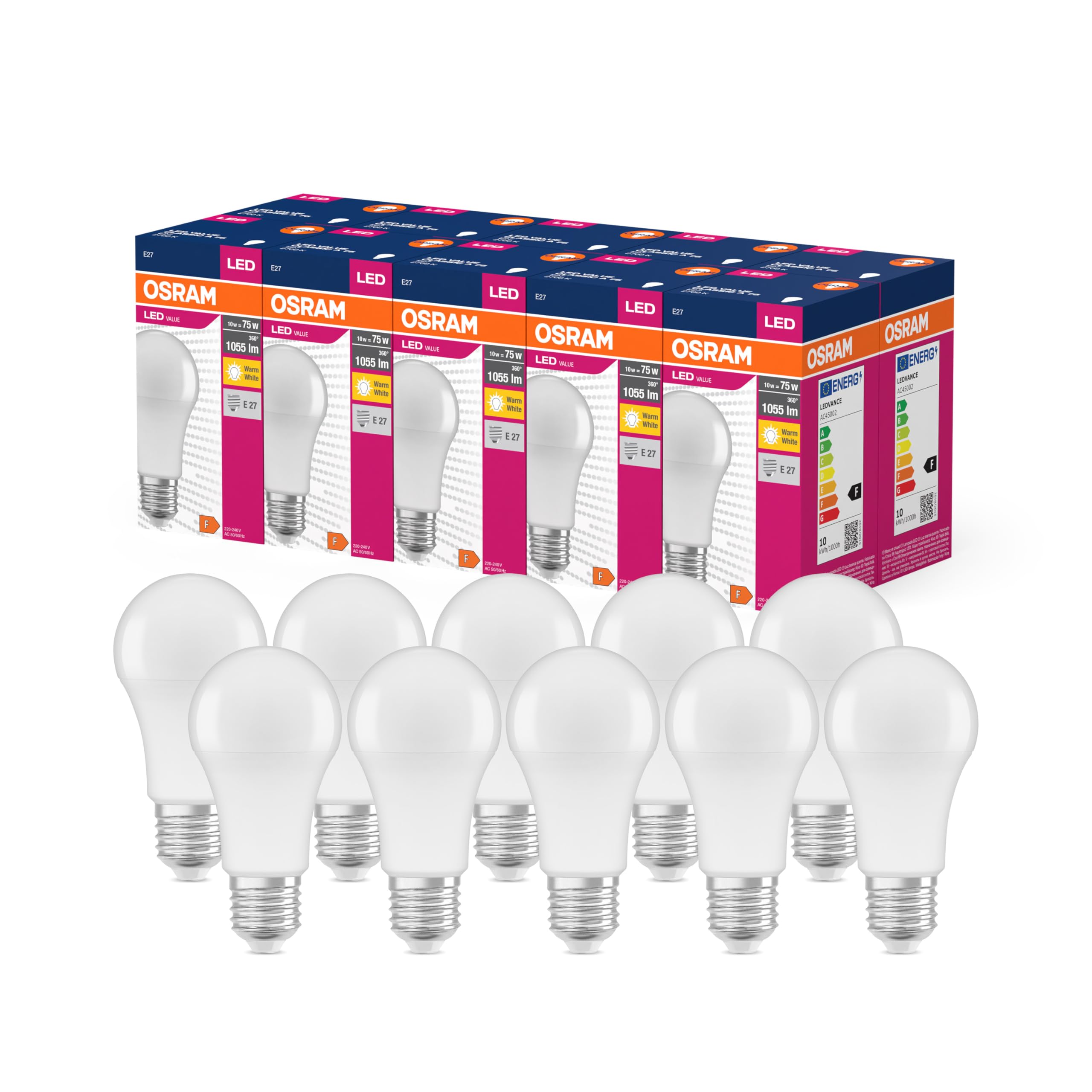 OSRAM LED Star Value Classic A75 LED Lampe für E27 Sockel 