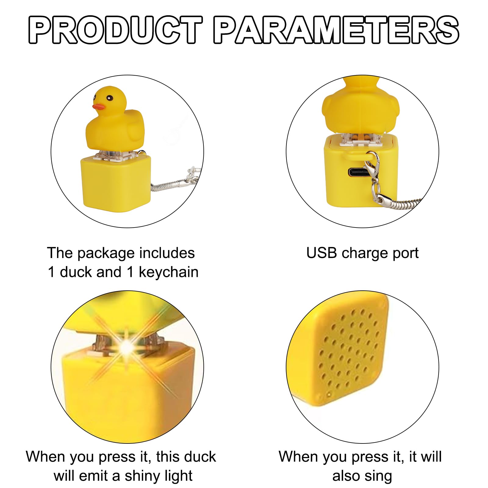 Quacking Duck Keyboard Fidget Toy – Ducky Fidget Keyboard, Ducky Fidget ...