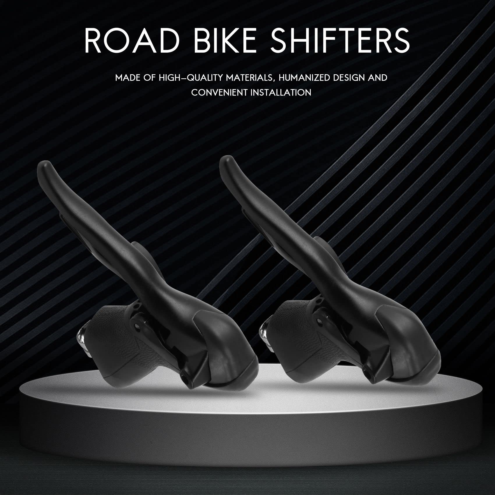 Leve del Cambio per Bici Leve di Comando Doppie 3 X 7 Leva del Cambio per Bici da Strada Leva del Cambio Compatibile per Le Leve