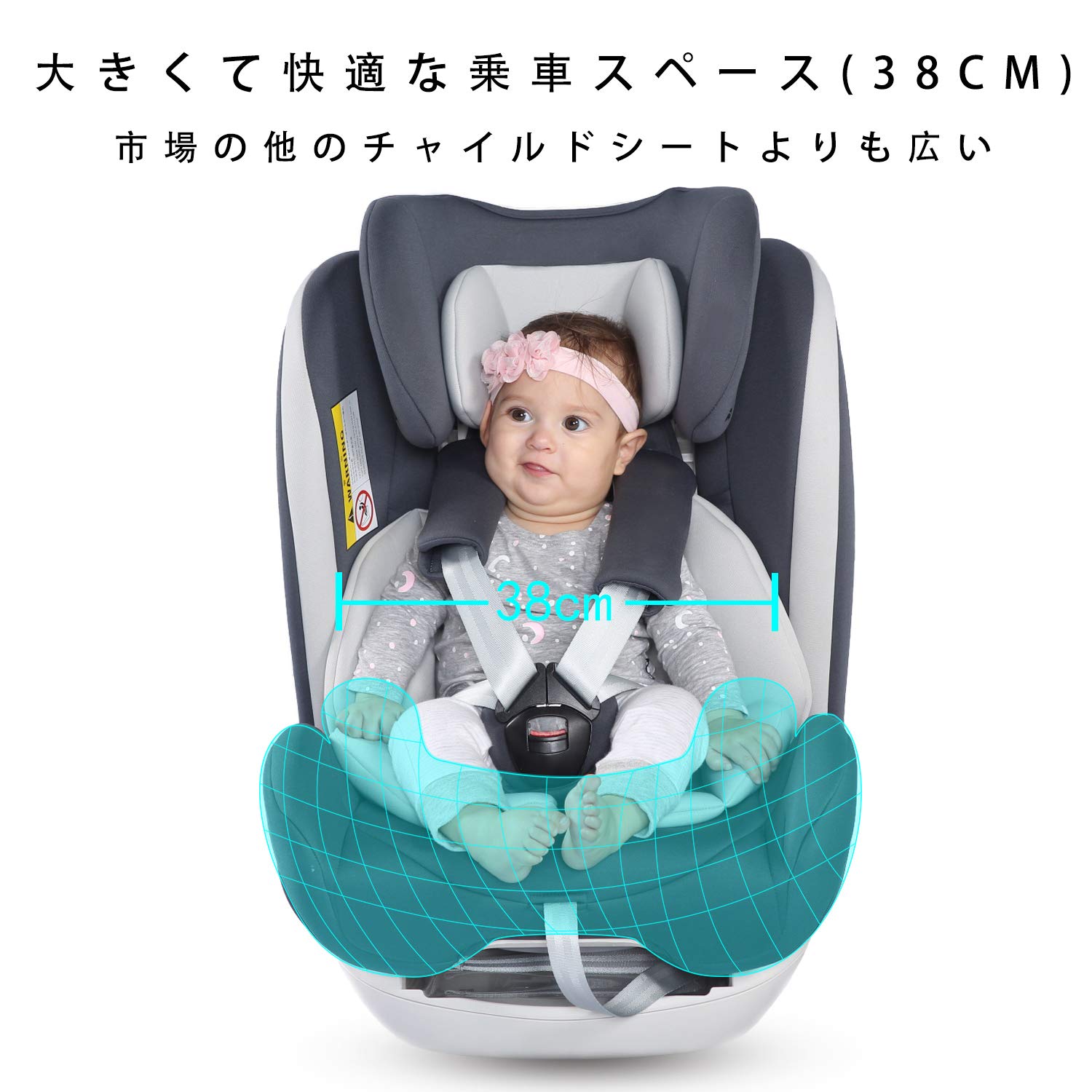 Amazon | LETTAS チャイルドシート 0か月~12歳頃 (0~36kg) ISOFIX 