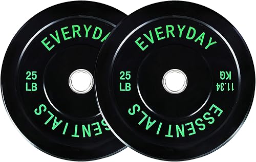 Miniatura 19 de Fitvids Placas de Tope Olímpicas de 2 Pulgadas, Placas de Peso Perfectas para Levantamiento de Pesas y Entrenamiento de Fuerza, Múltiples Pesos