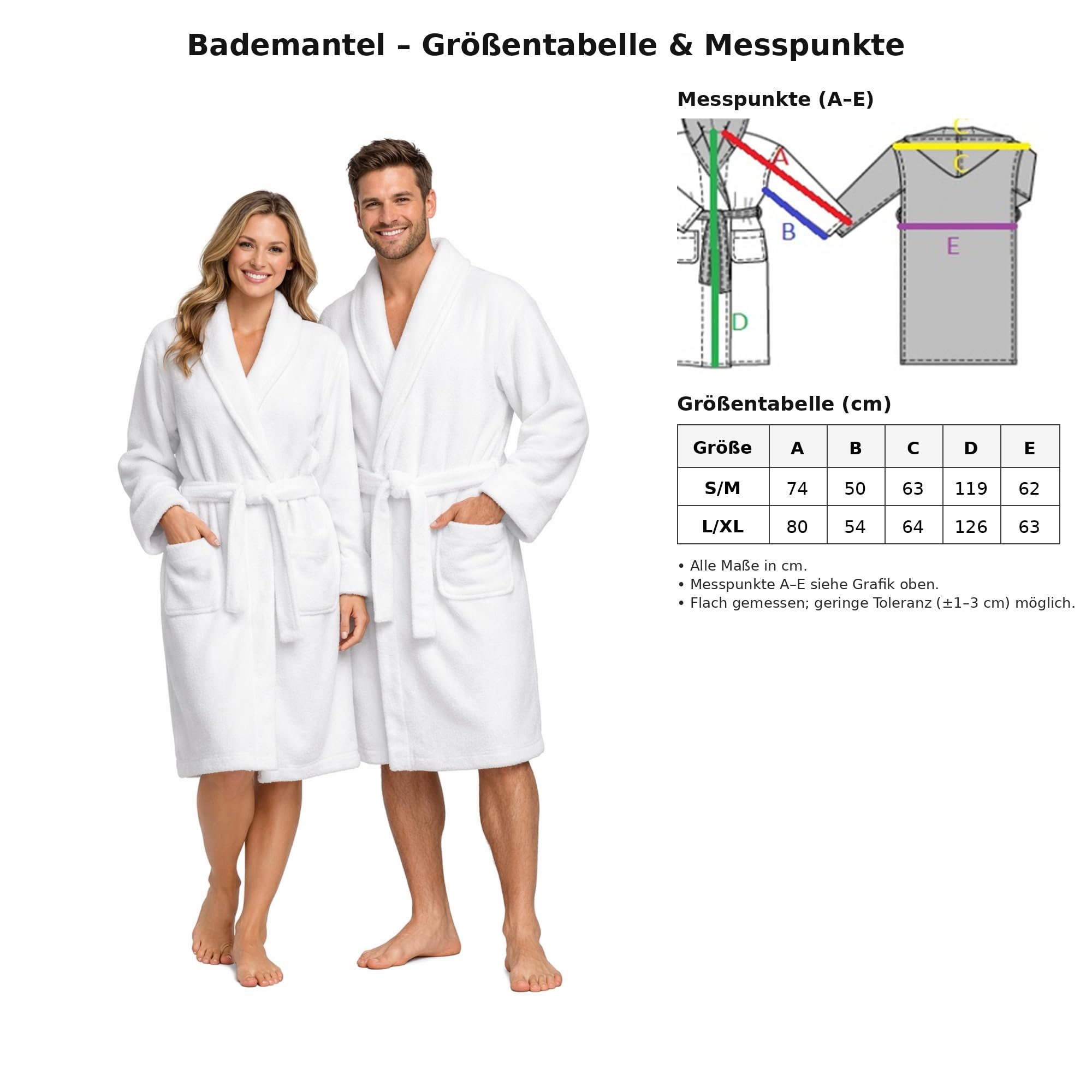 Betz Bademantel mit Schalkragen aus 100% Baumwolle – Frottee Saunabademantel für Damen & Herren – kuschelig, saugstark & lang – Serie Berlin