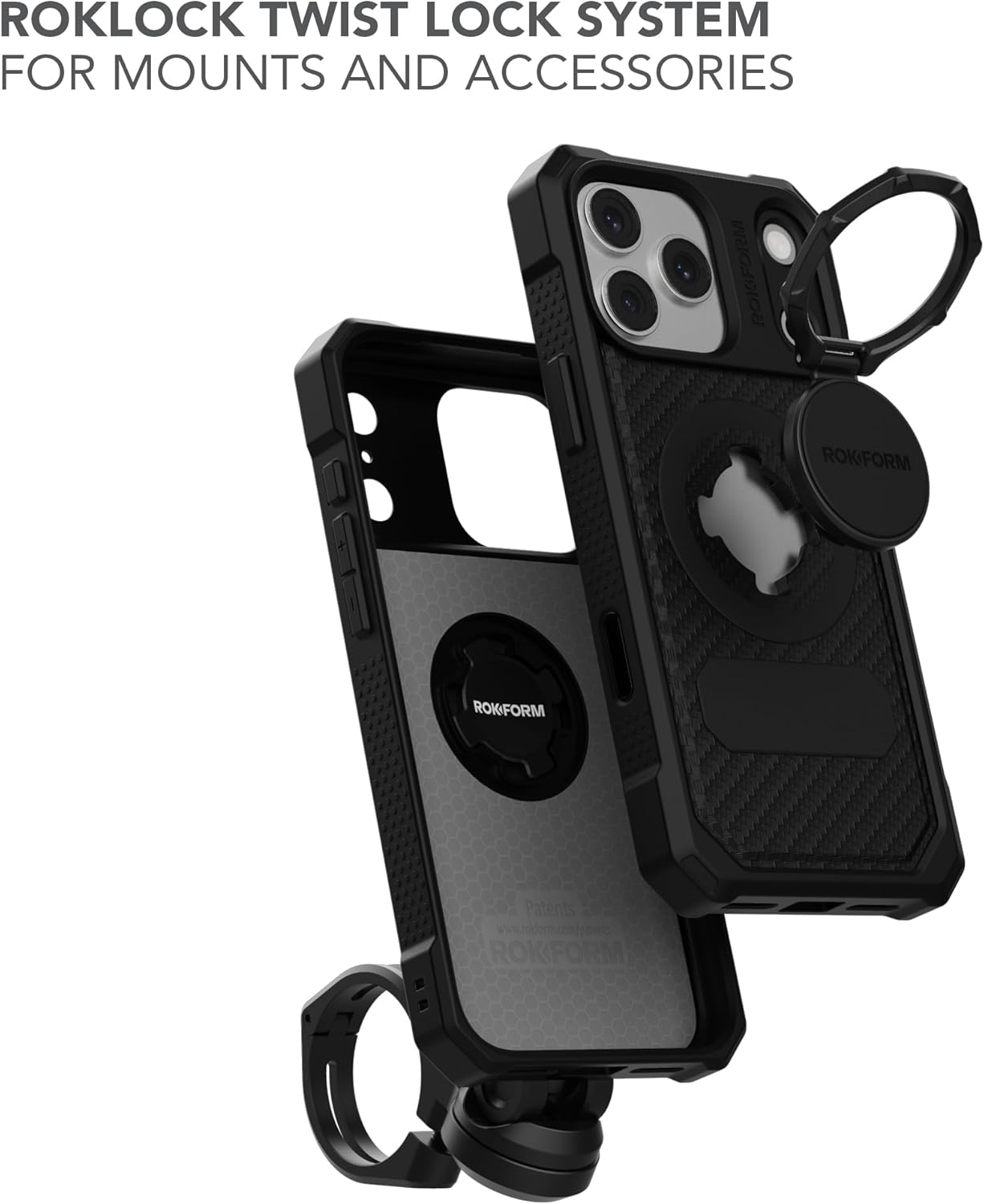 Rokform Rugged Case Compatible with iPhone 17 Pro Max, Magnetic Cover (Black) - Image 6