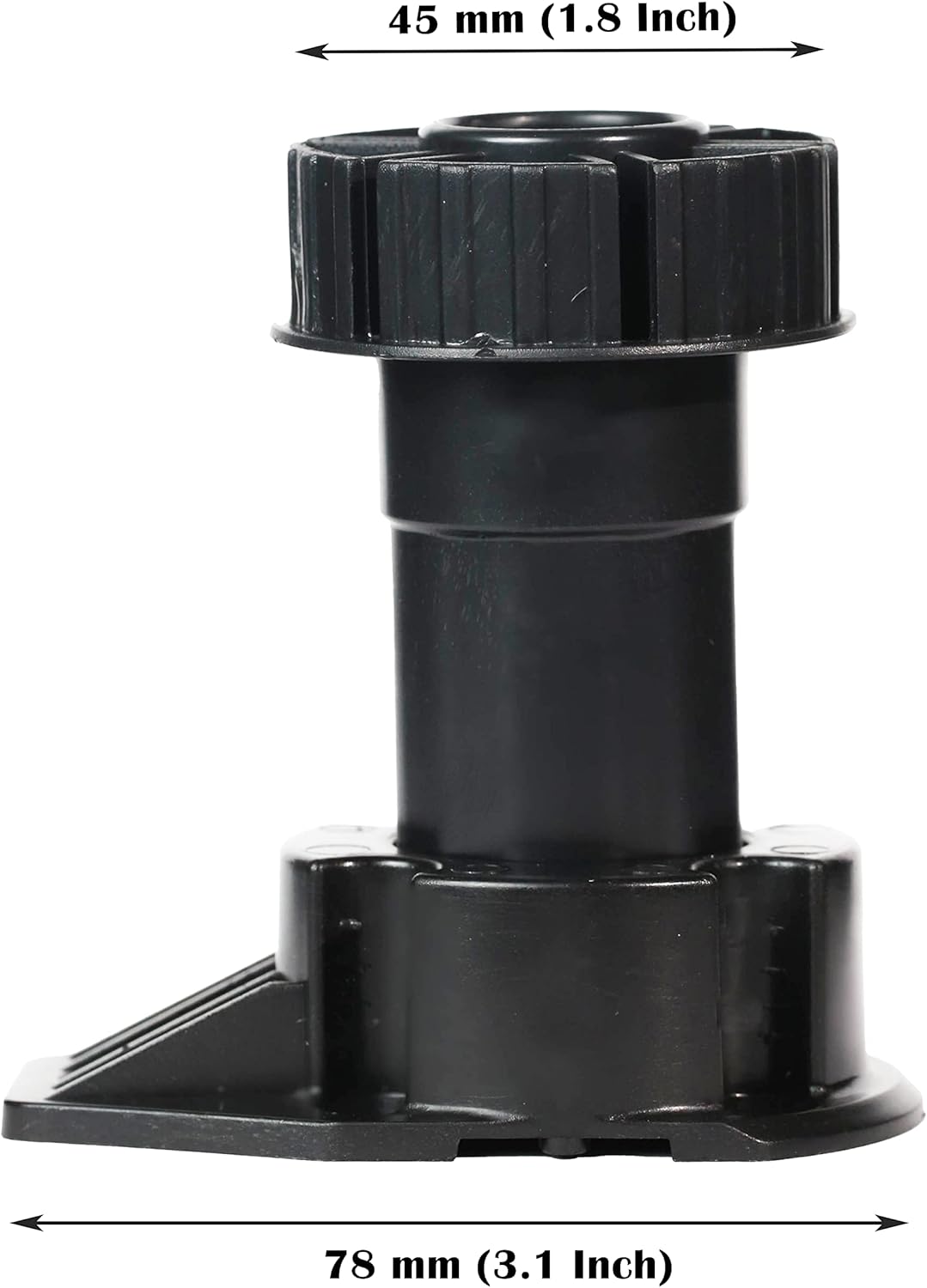 Berta 48-Pack, Cabinet Leveler Legs-330 lb Capacity, Leg-Adjusts from 3 1/7" - 4 3/10" (80-110 mm) (80-110 mm, 48 Pieces)
