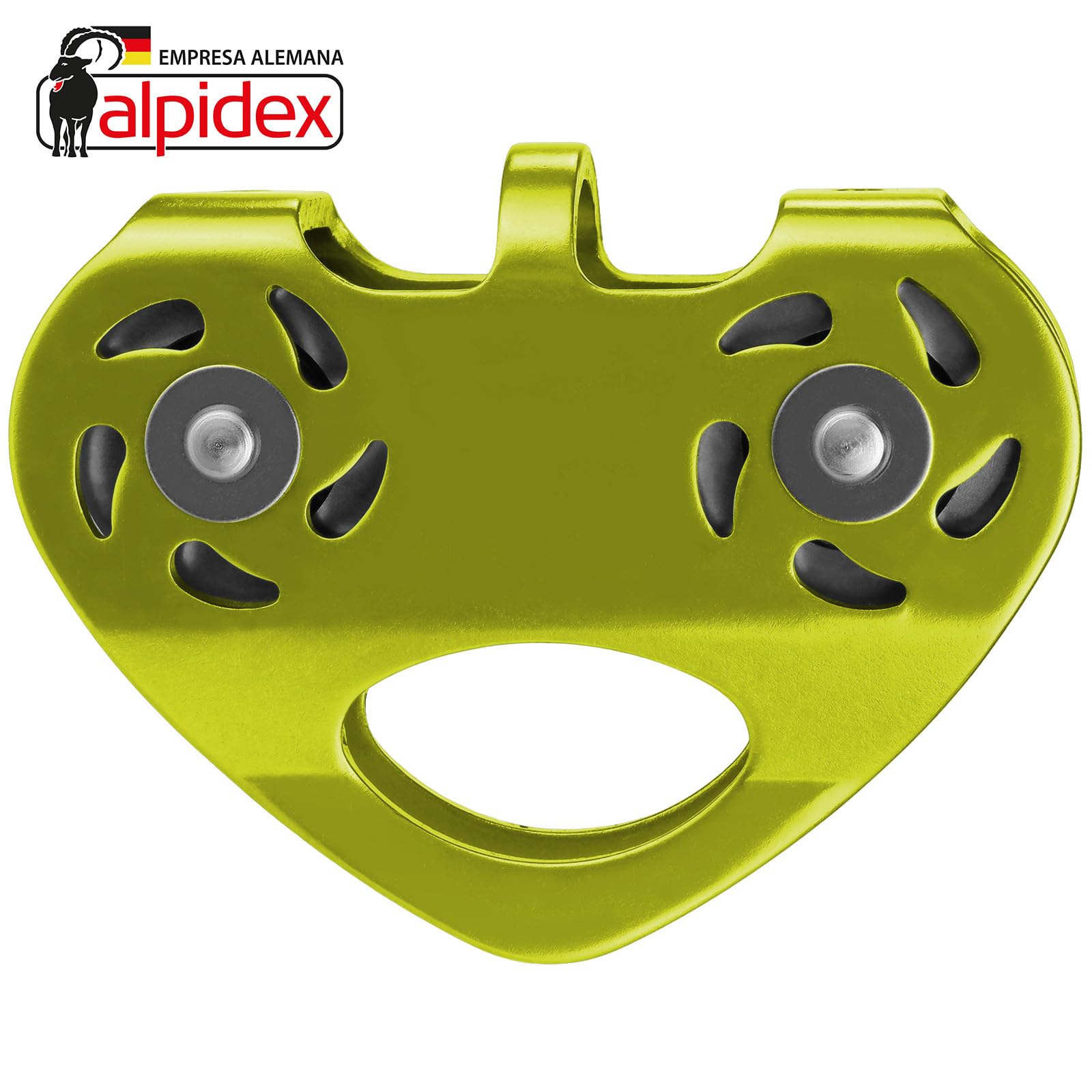 ALPIDEX Katrol Spanrol 20 kN - Tandem Pulley - Voor Textieltouwen Tot