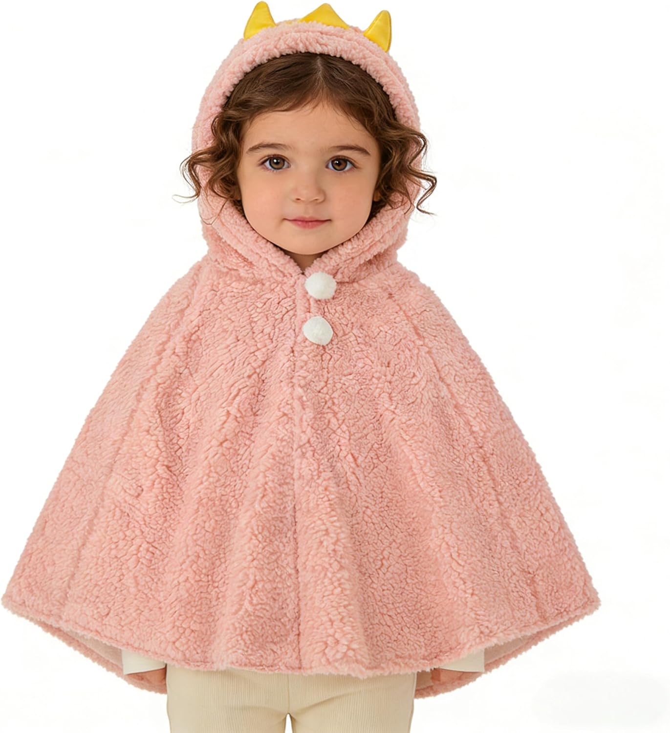 Holiberty Winter Kids Clothes Baby Warm Hooded Cape Cute Car Seat Fleece Cloak Snowsuit Outwear Outdoor Shawl Coat Poncho