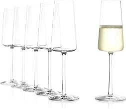 Stölzle Lausitz Power Champagne Glasses 240 ml I Sparkling Wine Glasses Set of 6 Crystal Glass I Champagne Glasses Dishwasher Safe I Champagne Glasses Set of 6 Shatterproof I Like Mouth-Blown I Highest Quality