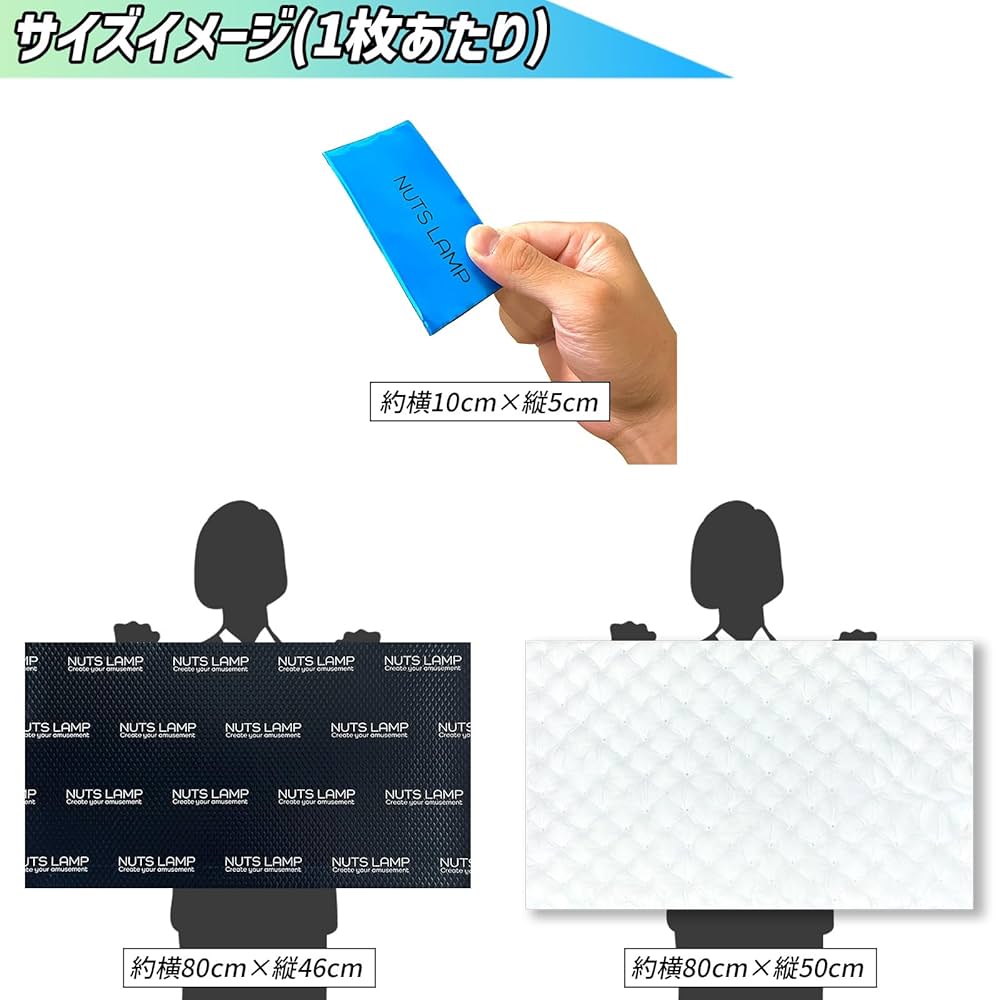大特価】完璧を求める方へ！400枚セット！デッドニングシート