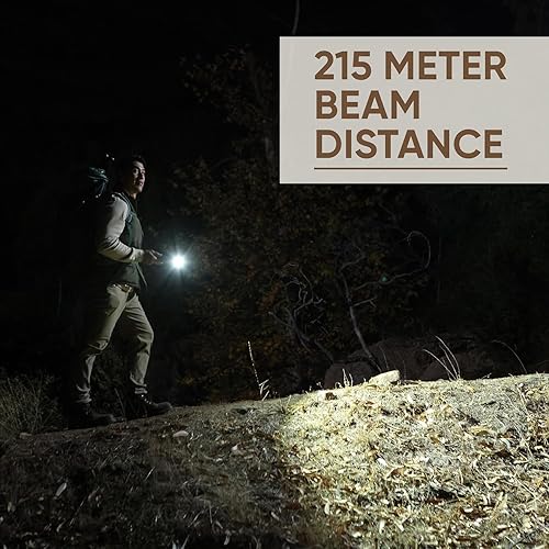 Miniatura 6 de Linterna Energizer Jeep HL-10000 recargable, linterna táctica ultra brillante de 10,000 lúmenes, resistente al agua IPX4, incluye cable USB-C