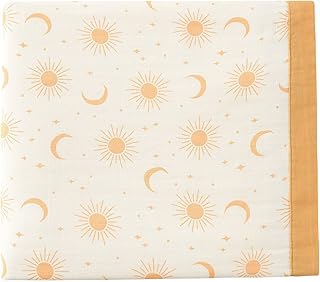 Soft Muslin Quilt Toddler Blanket, Large 47" x 47" Boho Baby Blanket for Boys and Girls, Summer Blanket for Baby and Toddler