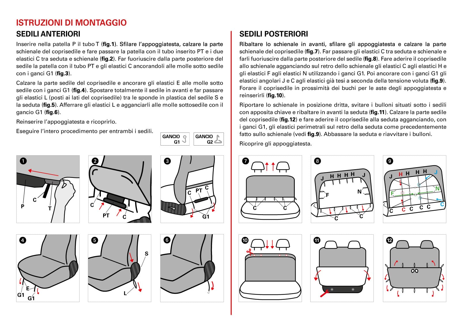 CORA 000129378 kompletne pokrowce na siedzenia, do FIAT 500 od roku produkcji 2007, Ron Creme
