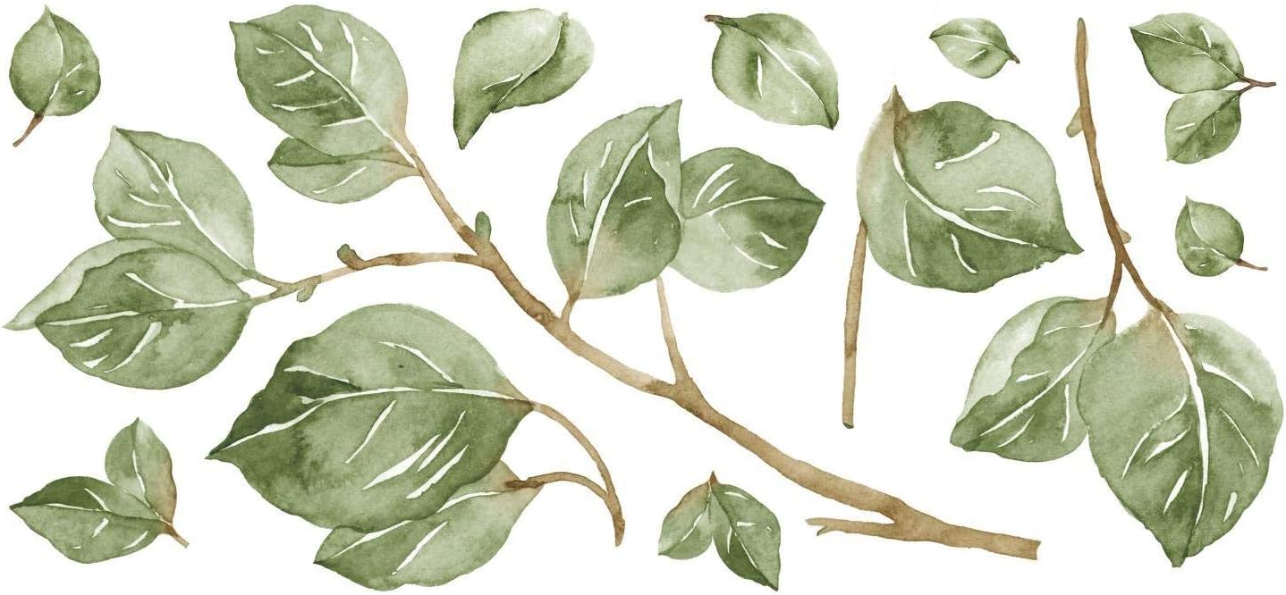 RoomMates RMK4080GM Leaf Twig Peel and Stick Giant Wall Decals