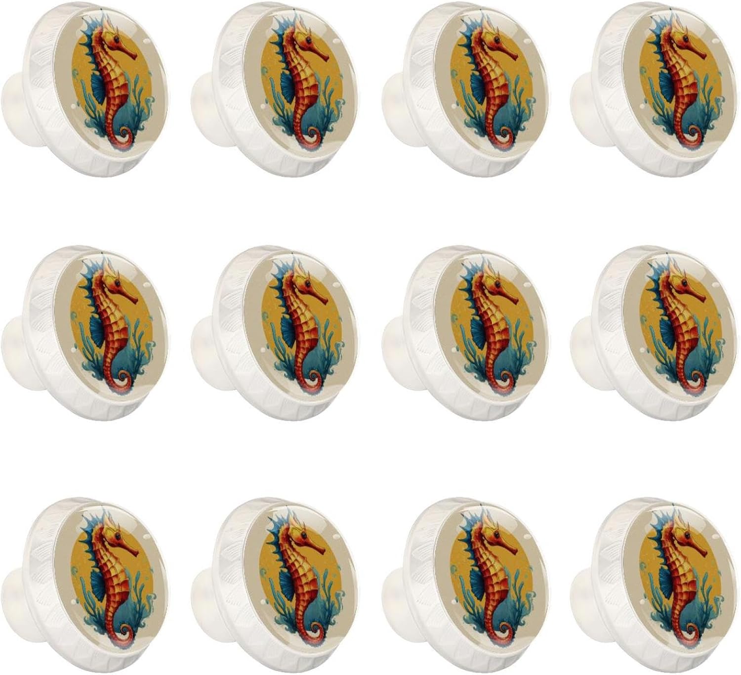 Black Rooster Sunflowers (3) Crystal Glass Cabinet Knobs, Stylish Drawer Pulls for Dresser Wardrobe, Easy Install Hardware for Kitchen