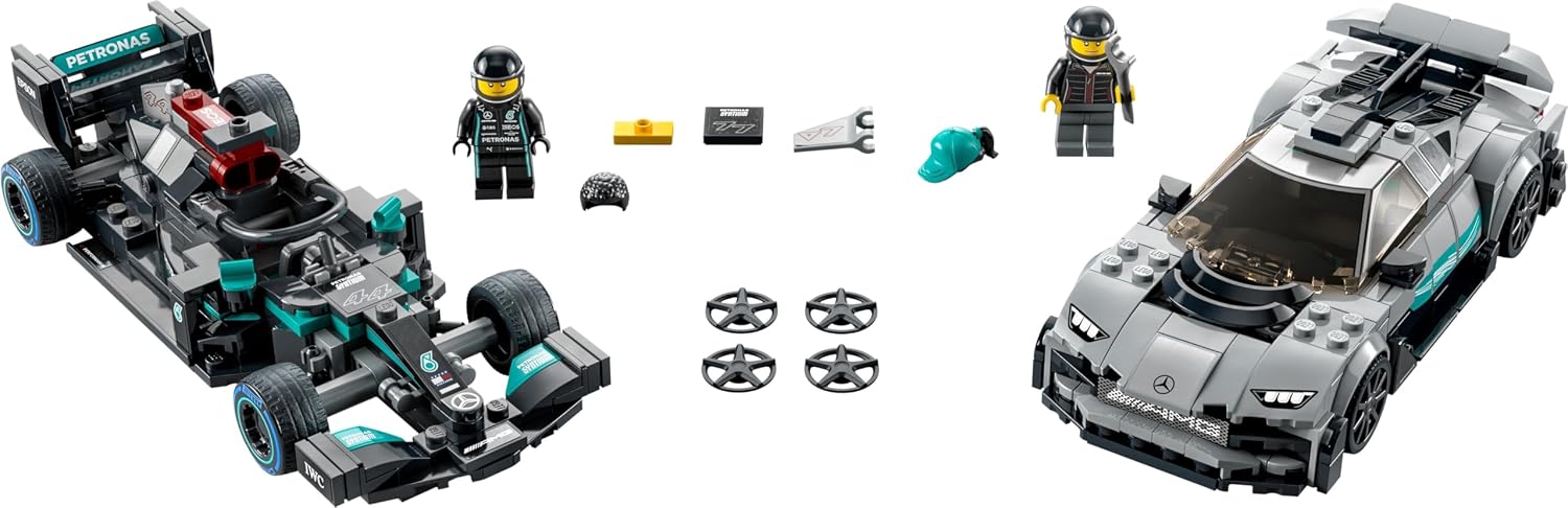 Lego Speed Champions Set: 76924 Mercedes-AMG G 63 & Mercedes-AMG SL 63 & 76909 Mercedes-AMG F1 W12 E Performance & Mercedes-AMG Project One