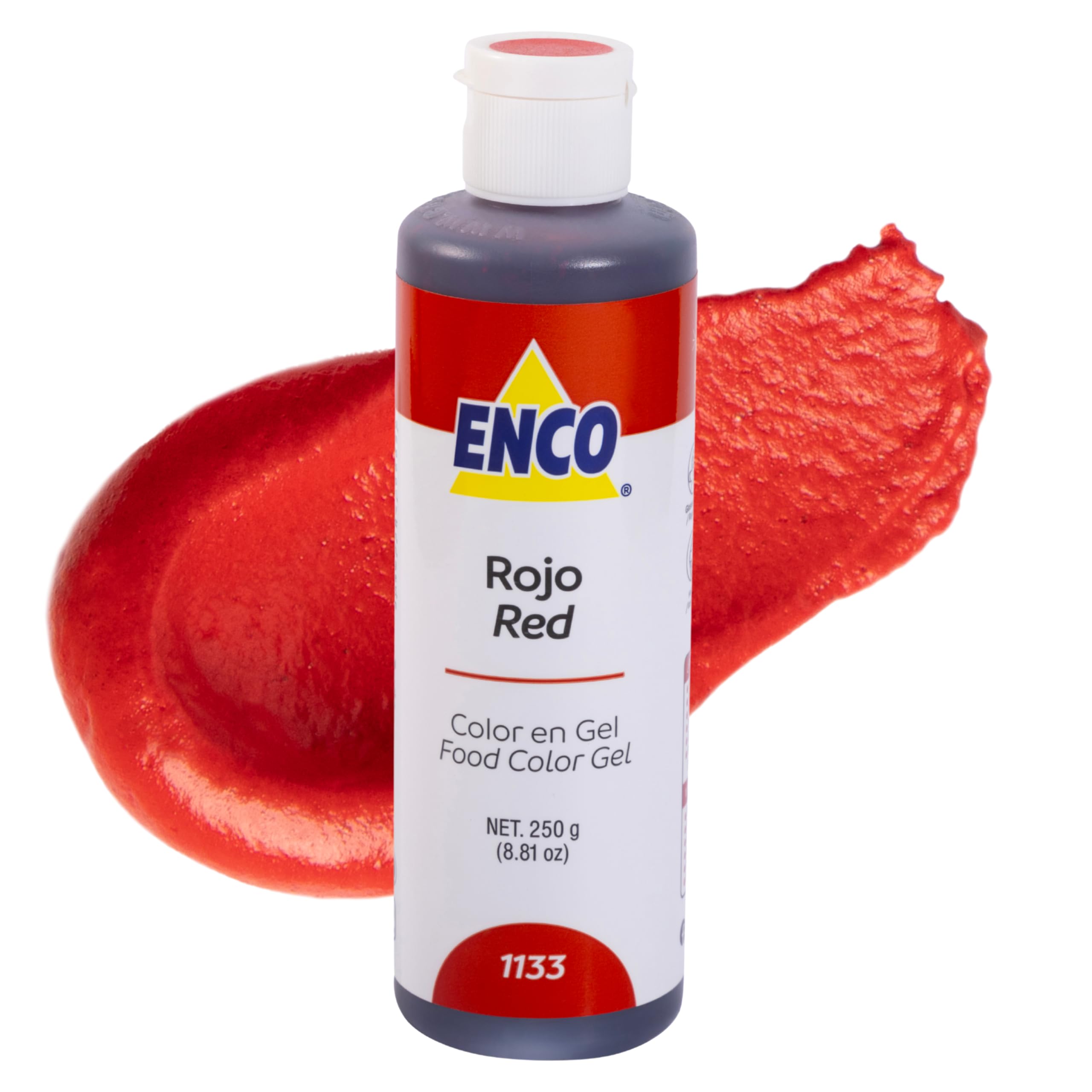 ENCO Food Coloring Gel Red 8.8 oz (250g) Concentrated, Vegan