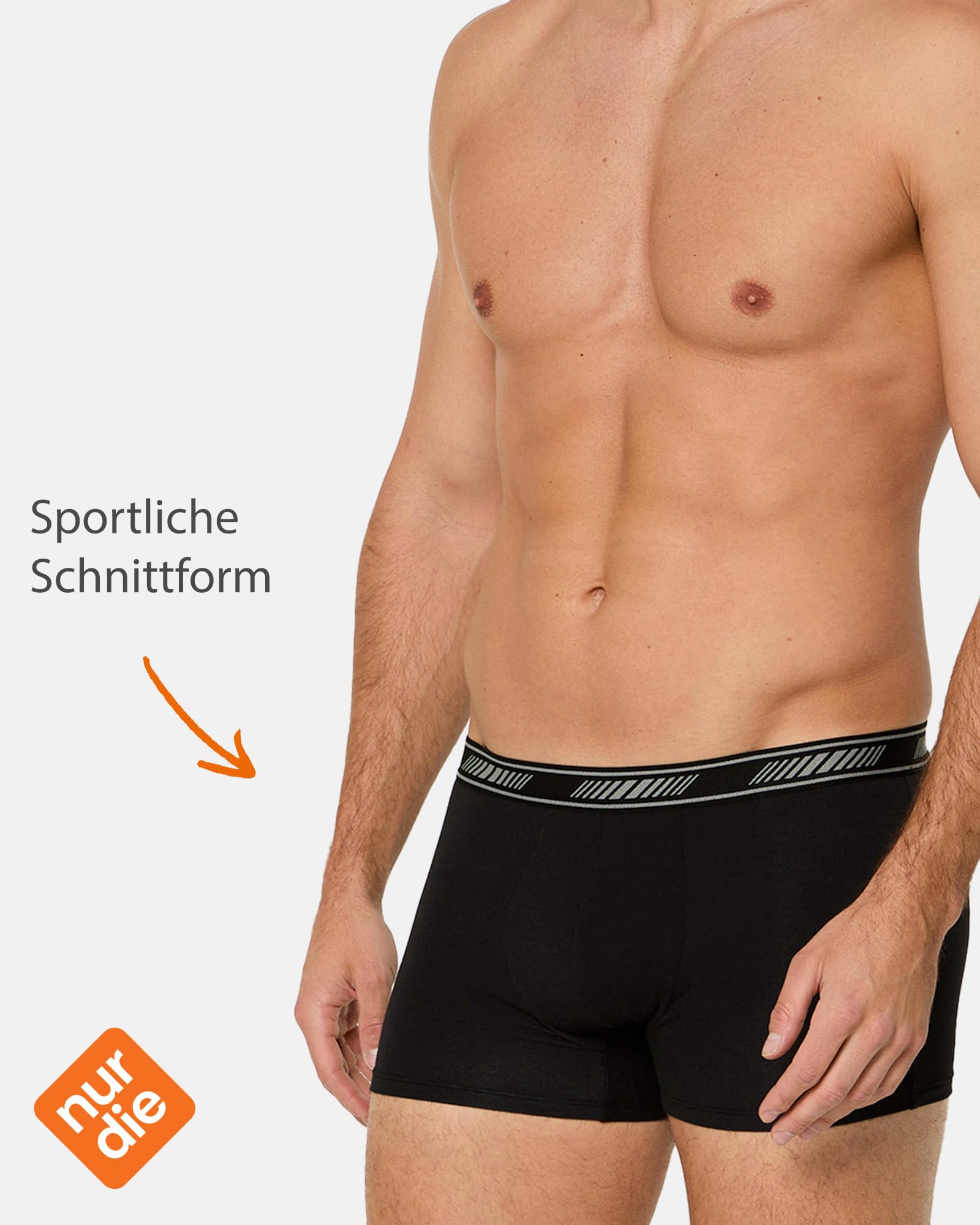 Nur Die 6er Pack Boxer Cotton 3D-Flex aus Baumwolle enge Boxershorts Bewegungsfreiheit Männer Unterhosen Herren