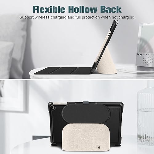 Miniatura 4 de Fintie Funda delgada para tableta Google Pixel de 11 pulgadas 2023, ultra fina y ligera, carcasa trasera dura, funda protectora de tres pliegues