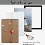 11x14 Picture Frame 2 Pack, Display Poster 8x10 with Mat or 11 x 14 Without Mat, Wall Gallery Photo Frames-Vertical or Horizontal Mounts & Ready to Hang,Photo Frames for Wall Mounting, Black