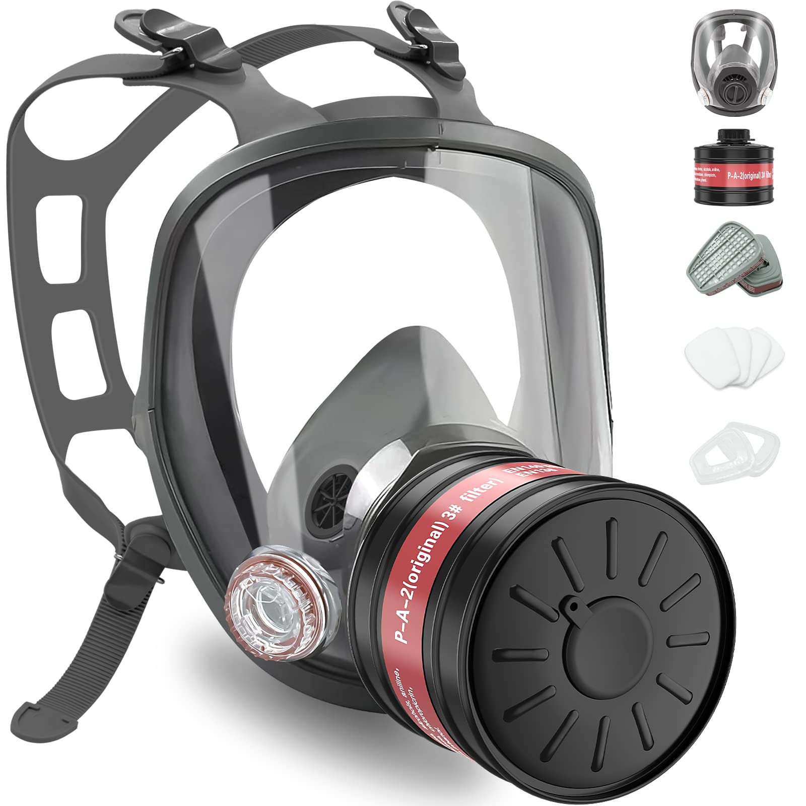 Buy Full Face Respirator Respirator with 40mm Filter Canister and