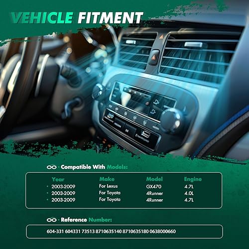 Vista 503 de SCITOO Reemplazo de actuador de puerta de mezcla de calentador HVAC para Ford F-150 2004-2008, para Ford para Lobo 2004-2008, para Lincoln para Mark