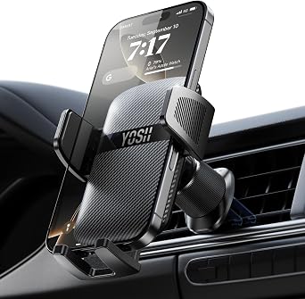 YOSH Car Phone Holder, Mobile Phone Holder for Car Vent, Car Accessories