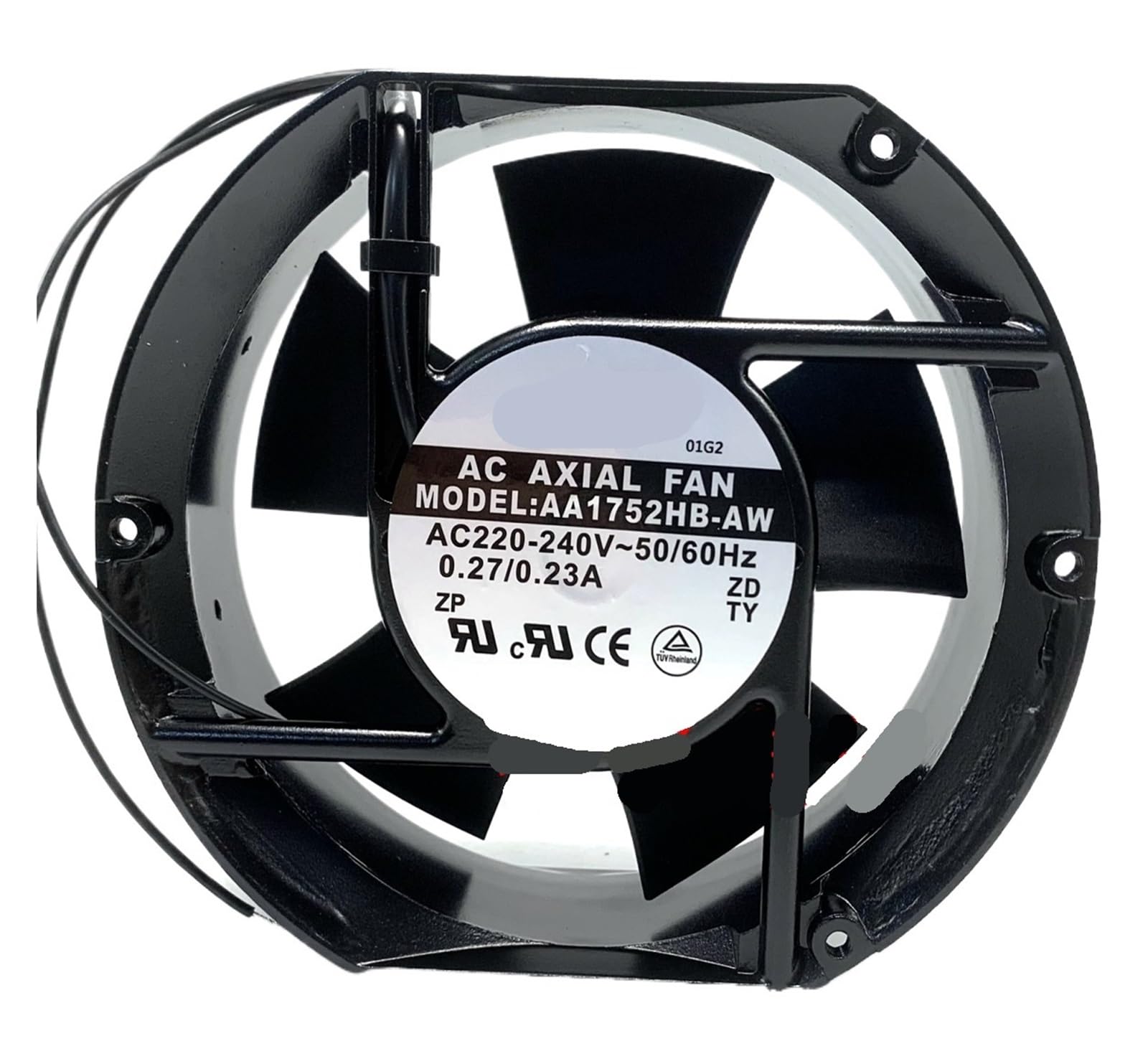 Lzikkgki One Color Aa1752hb-Aw Ac 240V 0.27A 172X150x51mm 2-Wire Cooling Fan