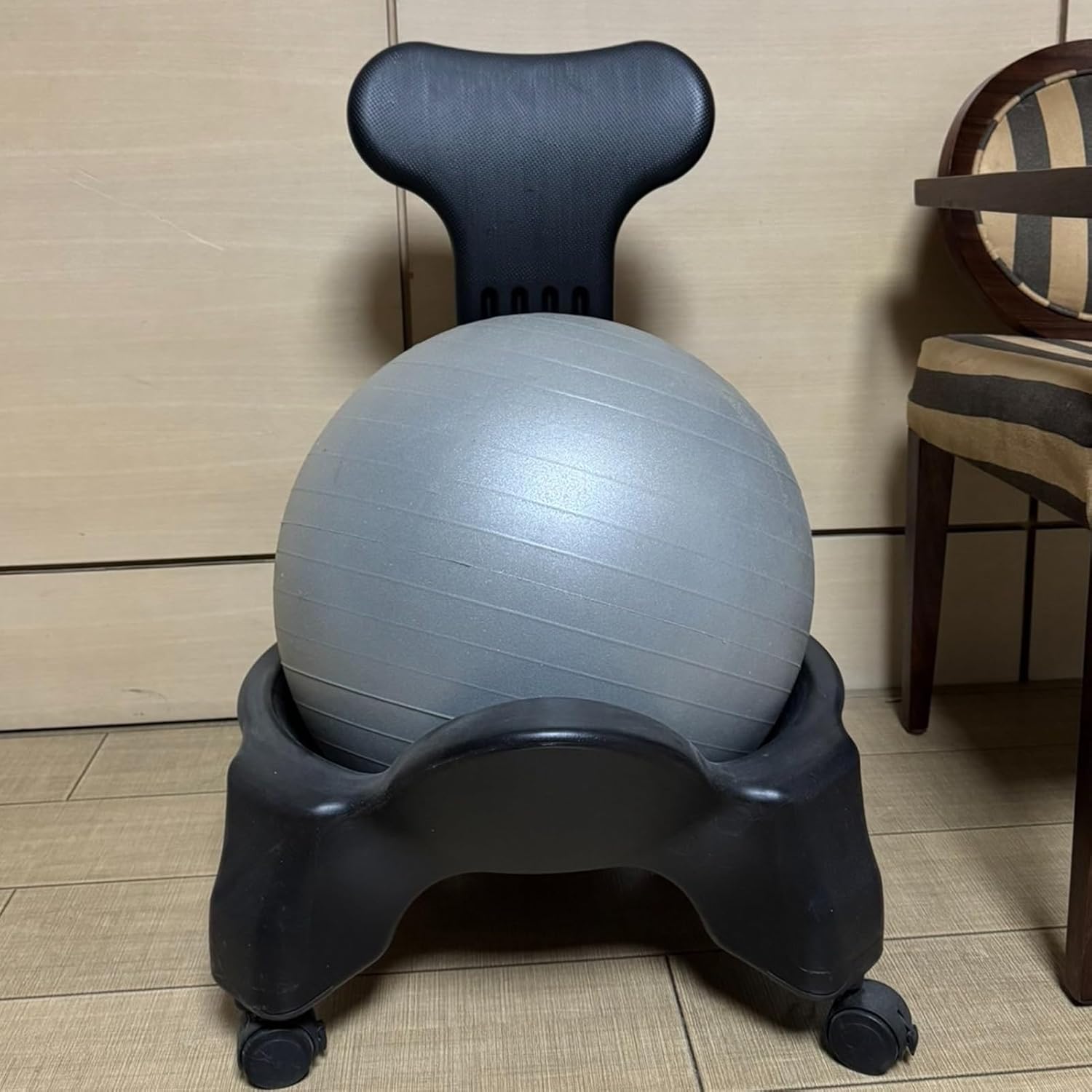 Heavy-Duty Yoga Ball Chair, Ideal for Core Muscle Training, Exercise, and Fitness at Home or in The Office; a Perfect Stability Ball.