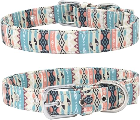 aztec print dog collar