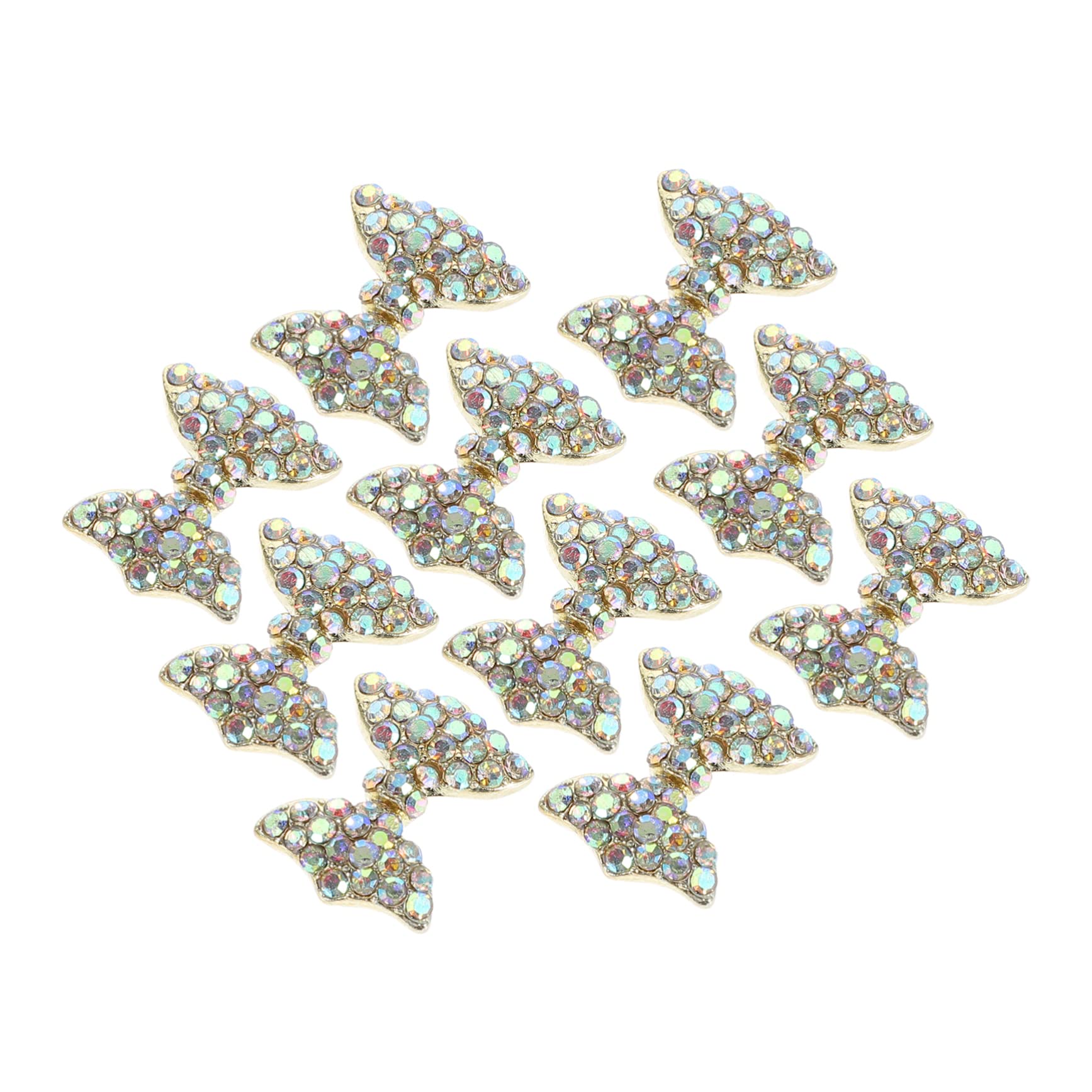 4 Ensembles Décorations Ongles Accessoires Forme De Nœud Ornements Diy Pour Salon De Beauté Et Usage Domestique 10 Pièces * 4