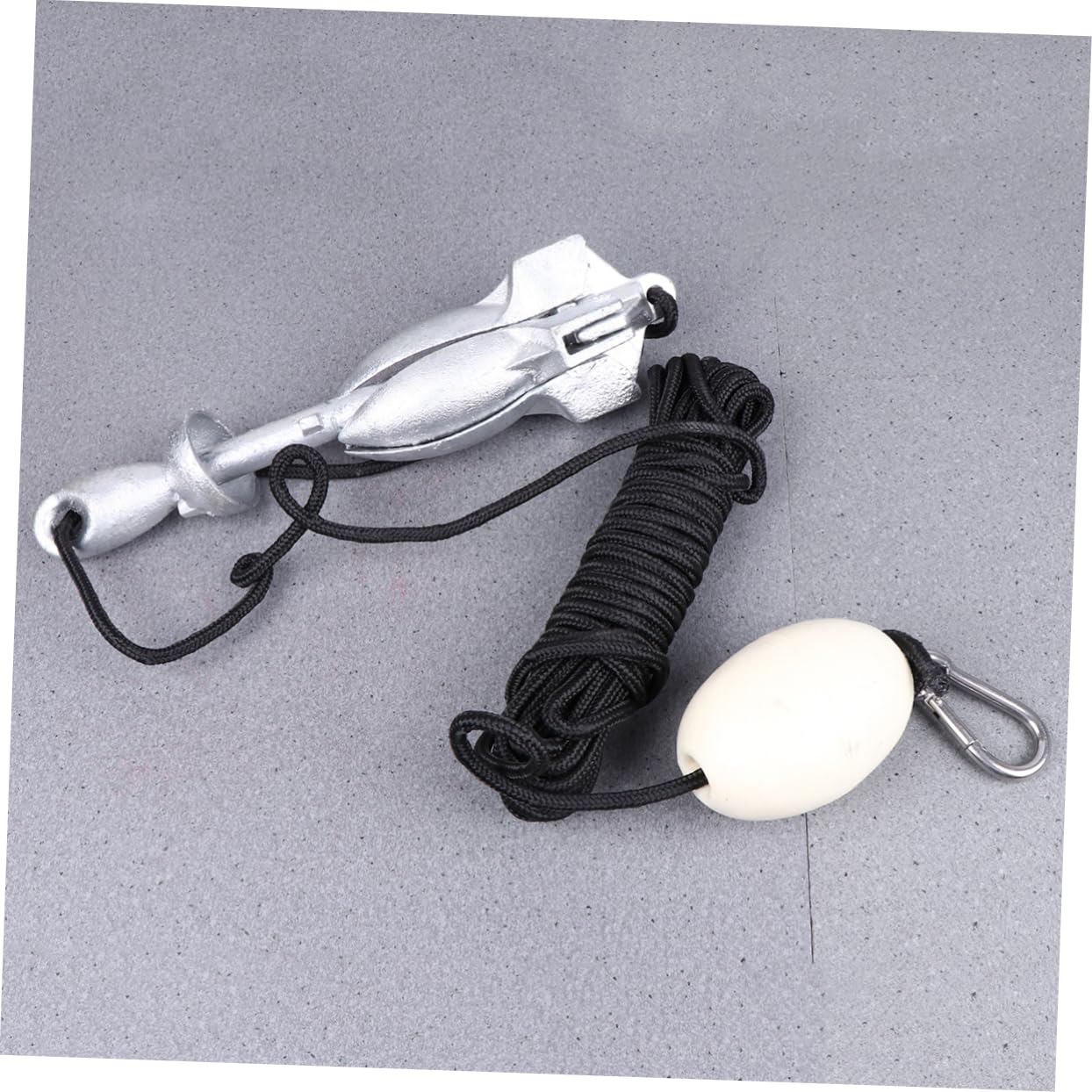 BESPORTBLE Ancla Marina Plegable De Metal De 4 Garras para Kayaks Canoas Y Cuerda De Aleatorios