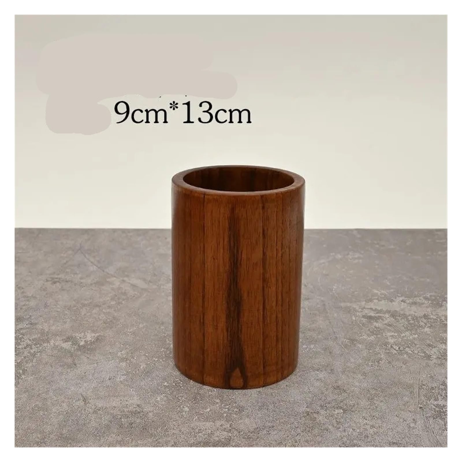 Stiftehalter 1pcs Solid Wood Pen Holder, Chinese Style Retro Wooden, Desktop Decoration Storage Box Für Schreibtische