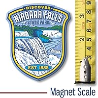 Vista 2 de Imán Niagara Falls State Park de Classic Magnets, 2.8 x 3.4 pulgadas, recuerdos y regalos coleccionables de goma 3D de estilo vintage hechos