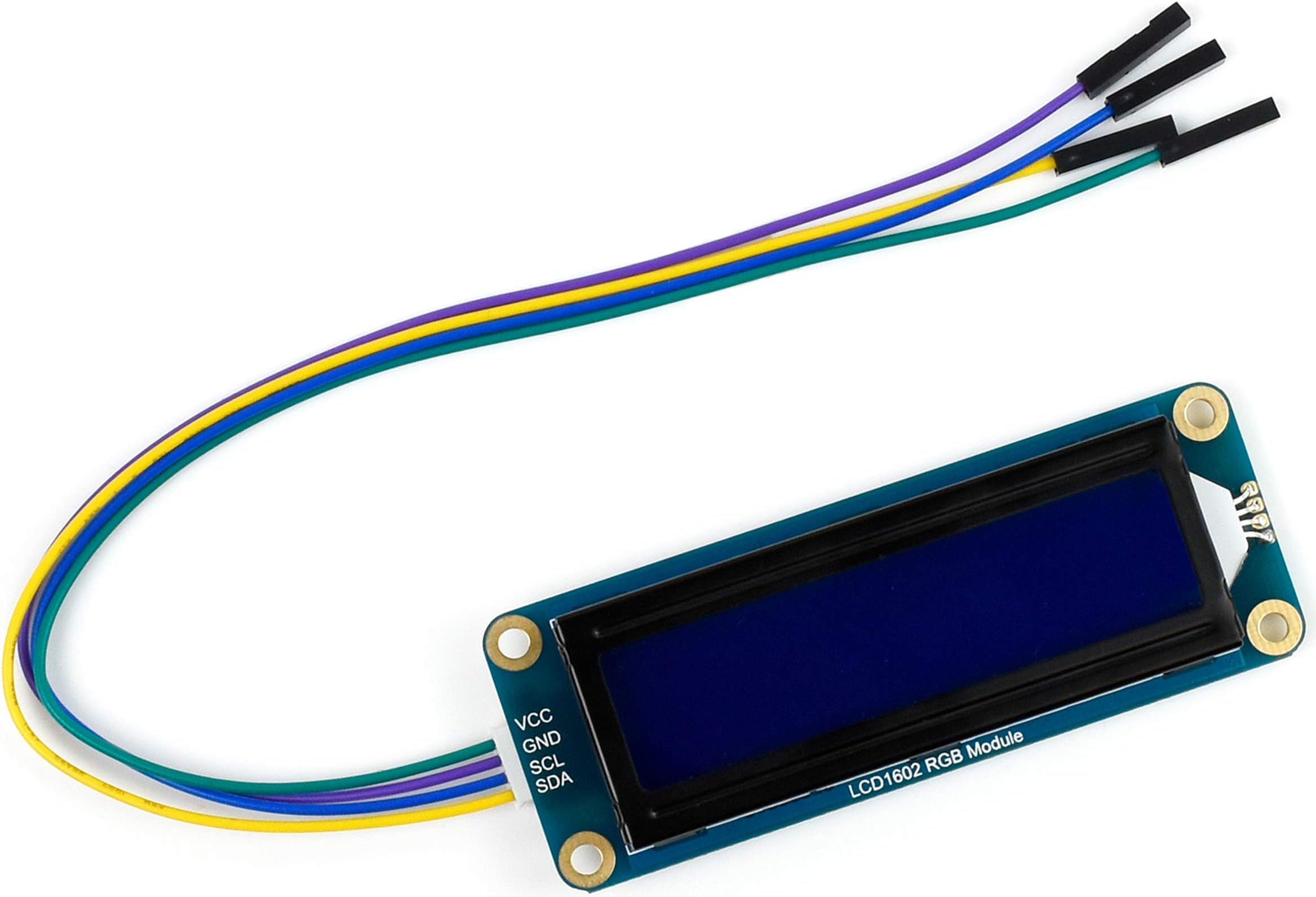 Bicool LCD1602 RGB Display Module 16x2 Characters 16 Millions RGB Backlight Colors 3.3V/5V I2C Bus AiP31068 LCD Controller PCA9633 RGB Driver Compatible with Arduino Raspberry Pi/Pi Pico Jetson Nano