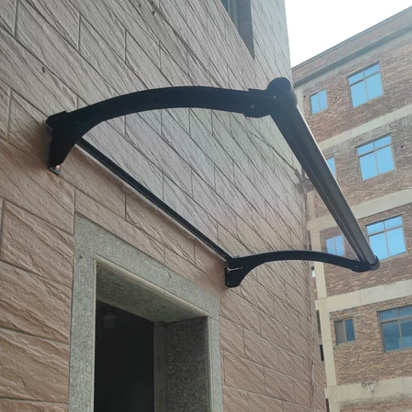 Auvent de porte en aluminium avec abri de pluie pour entrée