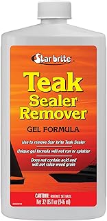 STAR BRITE Gel Teak Cleaner & Restorer – Citrus Scent, Acid-Free Formula Designed for Use on Teak Surfaces