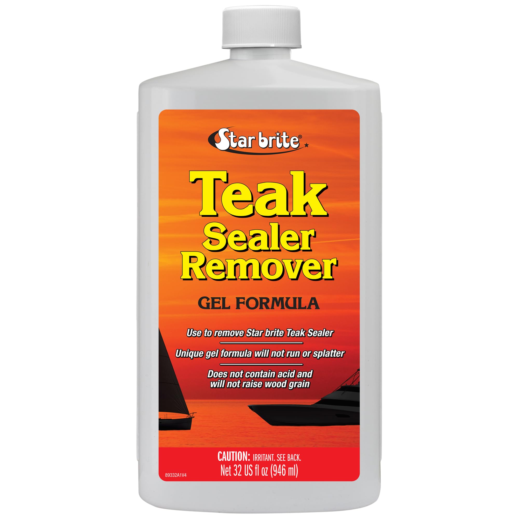 Starbrite Unique Gel Formula Teak Cleaner 32oz Bottle by Star Brite