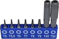 Vista 4 de Torx macho y Tamper Torx Bit Set T5 - T50 con 1/4" adaptador de bits 16pcs Bergen