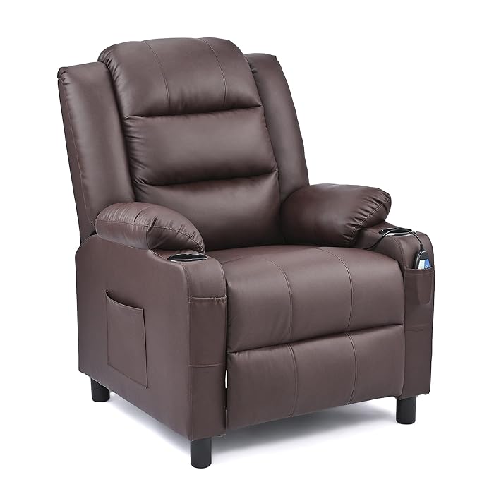 Buy COZ Bonded Leather Massaging Recliner Chair Lounge Chair for