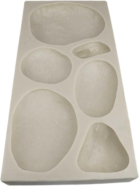 Veneer Stone Rubber Mold for Concrete, River Rock Flats, 23.75x11.5, Version 2, Recycled Material