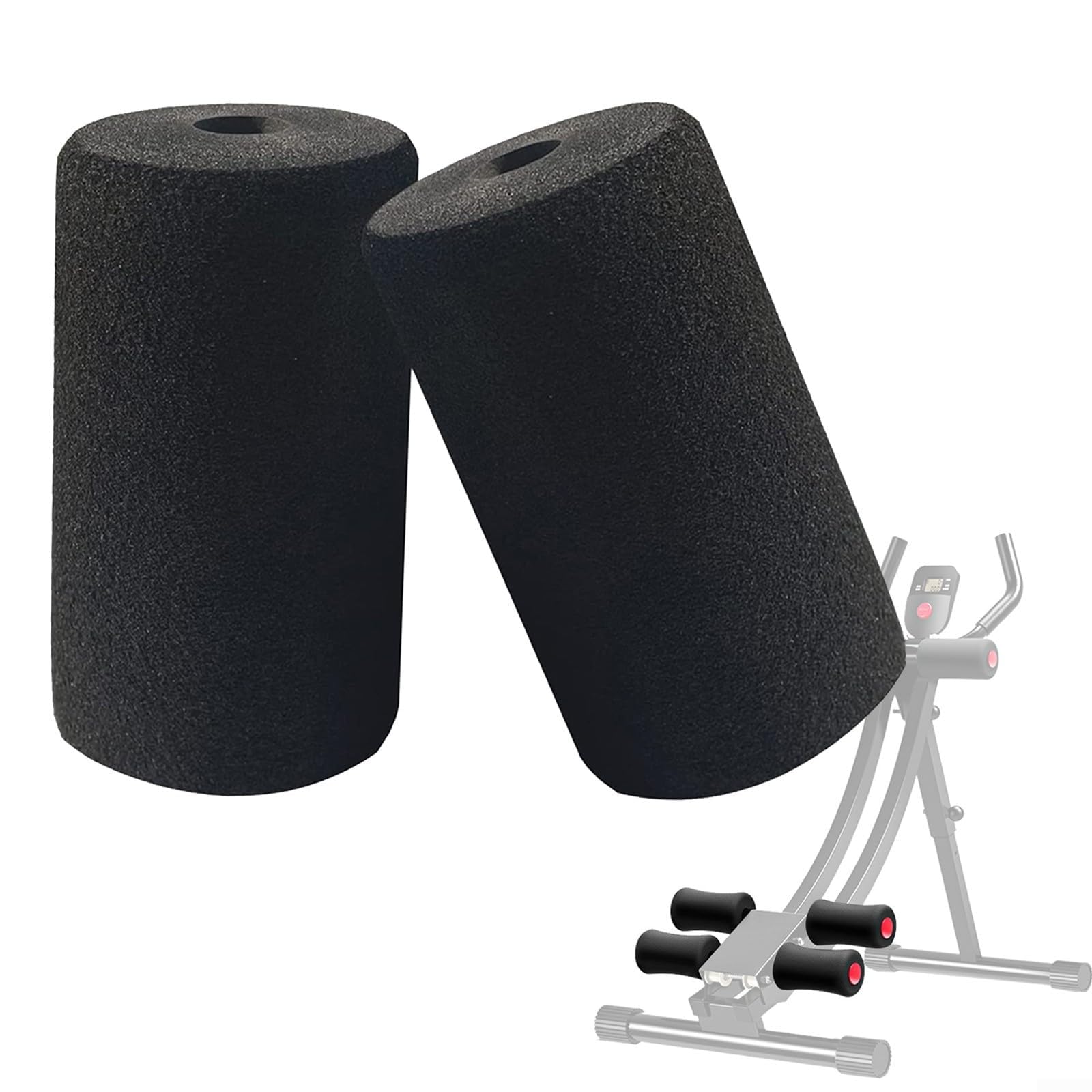 Cuscinetti di ricambio in schiuma resistenti per panca pesi e estensione delle gambe, progettati per le massime prestazioni, 2 pezzi (2 pezzi da 160 mm)